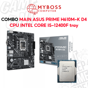 Combo Mainboard ASUS PRIME H610M-K D4 + CPU I5-12400F Tray