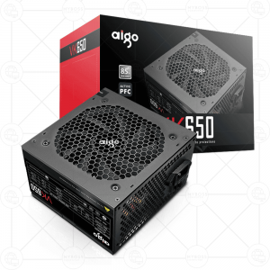 Nguồn AIGO VK650 - 650W (85% EFFICIENCY/ Active PFC/ Single Rail)