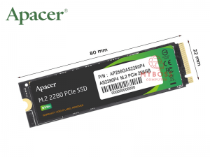 SSD Apacer AS2280P4 256GB M.2 Nvme PCIe Gen3 x4