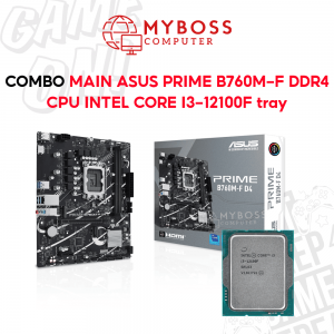 Combo Mainboard ASUS PRIME B760M-F D4 + CPU I3-12100F Tray