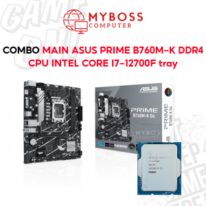 Combo Mainboard ASUS PRIME B760M-K D4 + CPU I7-12700F Tray