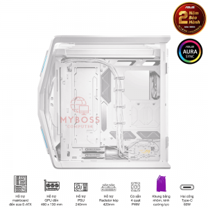 Vỏ Case ASUS ROG Hyperion GR701 White Edition