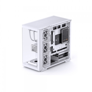 Vỏ Case JONSBO D300 White ( MATX, Màu Trắng, Kính Cong)