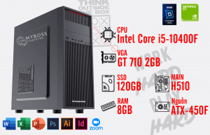 BỘ PC OFFICE I5-10400F - RAM 8G - SSD 120G - VGA GT 710 2G