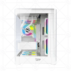 Vỏ Case VSP AQUANAUT PRO GAMING X7 - White (Tặng 3 Fan RGB)