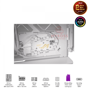 Vỏ Case ASUS ROG Hyperion GR701 White Edition