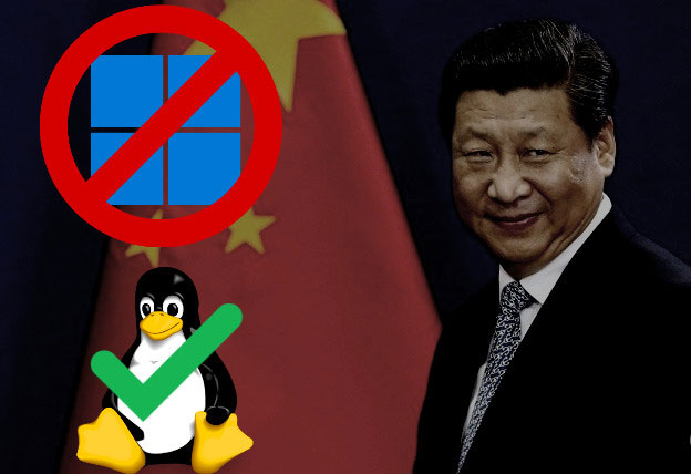 Trung Quốc dần từ bỏ hệ điều hành Windows để chuyển sang Linux