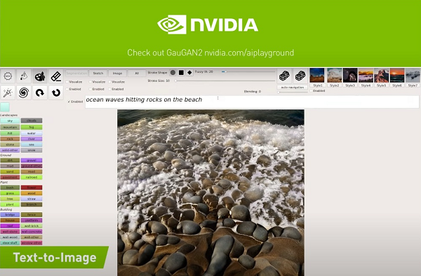 Nvidia phát triển AI biến câu chữ thành hình ảnh
